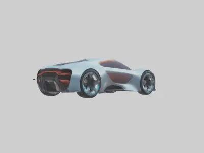 Futuristic Concept Car model 3D model