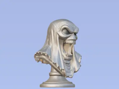 Scary Ghost Bust 3D Printable Horror Decor 3D print model