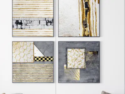 s painting Modern decorative 3D model