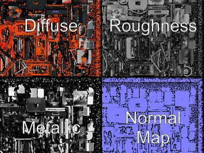 D Printer Industrial Design Model Pack Low-poly 3D model