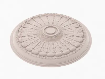 Classic Ceiling Medallion 15 3D model