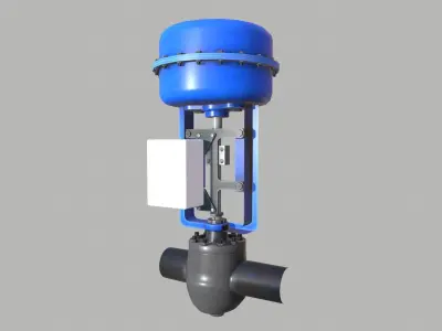 Control Valve Low-poly 3D model