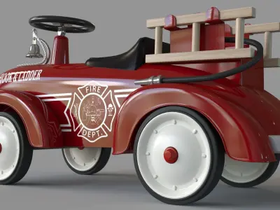 Ride On Firetruck Toy 3D model