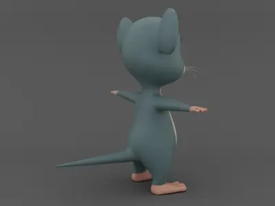 Mouse Low-poly 3D model
