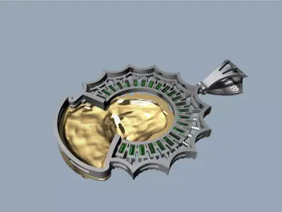 Christ Crown Pendant - Colgante Cristo Corona 3D print model