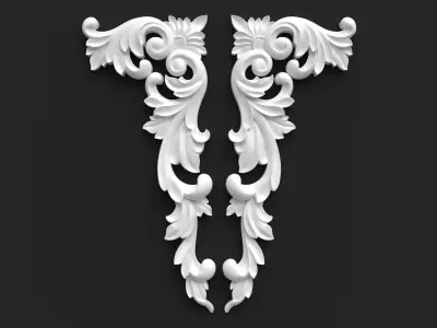 CNC Sculpted Ornament Pack VOL 1 3D print model