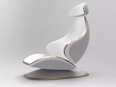 Elegant Car seat concept model 3D model