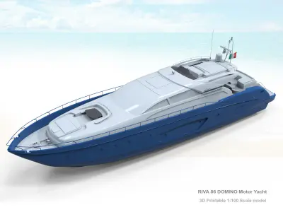 RIVA 86 DOMINO Yacht 3D print model