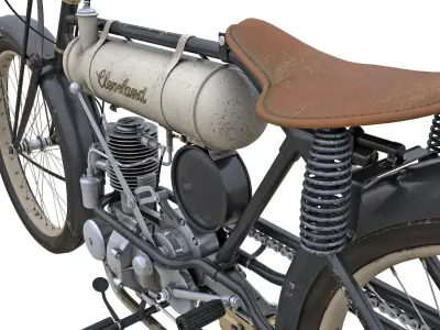 Motorcycle 1916 Cleveland Model 1-B 3D model