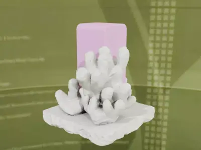 Reefstone Monolith Bookend Prime 3D print model