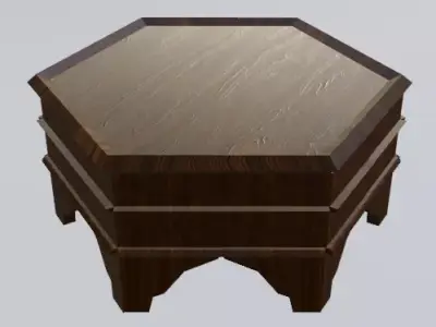 Traditional Moroccan Table Model 3D model