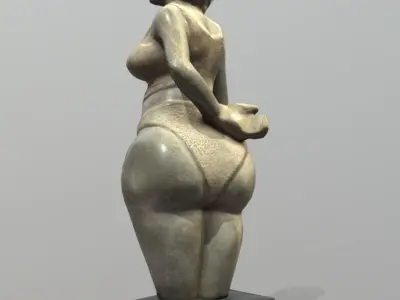 Ovialeke-Beautiful Woman Low-poly 3D model