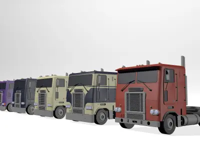 Freightliner semi truck 3D model