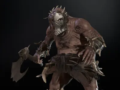 Butcher Low-poly 3D model