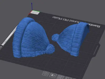 Beanie as headgear for the Skull stand and wall lamps  3D print model