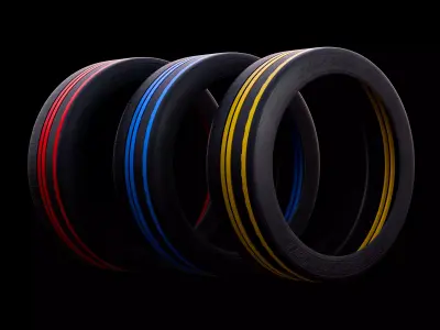 BF Goodrich Scorcher TA Tires Low-poly 3D model