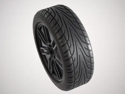 Maserati Ghibli LP - PBR 3D model Game Ready Low-poly 3D model