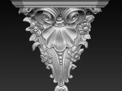 Corbel Decorative bracket 9   3D model 3D print model