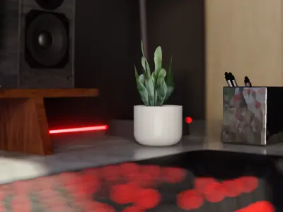 Gaming Room 3D Model by Nikdox 3D model