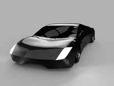 Electric Sports Car Concept 3D print model