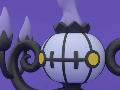 Chandelure - Pokemon 3D Print Model 3D print model