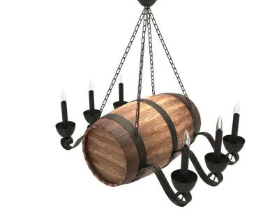 Barrel Lamp 3D  model 3D model