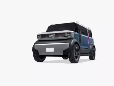 Dacia Hipster Concept 2025 Low-poly 3D model