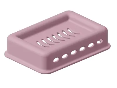 Plastic Exquisite Soap Holder 3D model