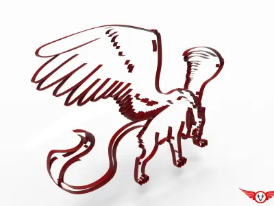 Griffin frame Free 3D model