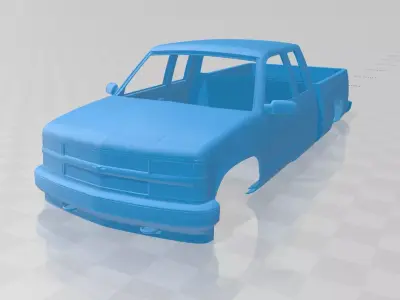 Chevrolet C1500 Extended Cab 1988 - Body Car STL Model 3D print model