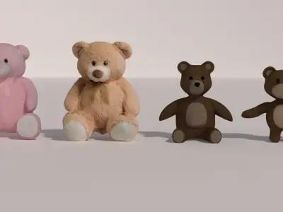 4 Teddy Bear 3D model