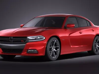 Dodge Charger 2015 VRAY 3D model