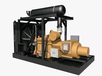 Natural Gas Generator Model 3D model