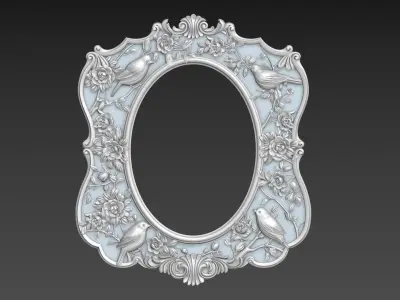 Mirror Frame for CNC 3D model