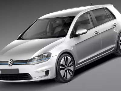Volkswagen e-Golf 2015 3D model