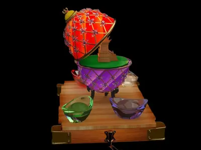 Faberge egg   Low-poly 3D model