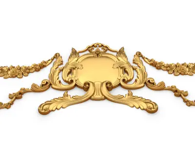 Classic decor ornament 01 3D model