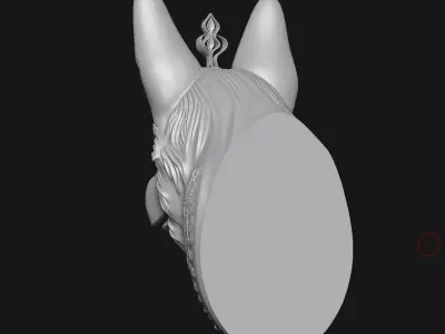 Dog sculpture 3D print model 7