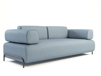 Compo sofa Low-poly 3D model