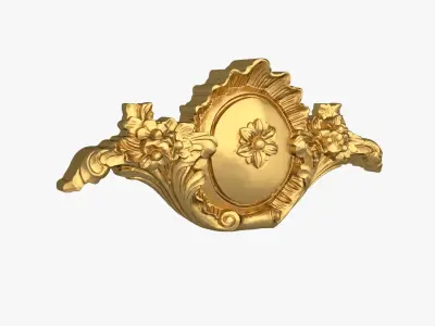 Classic decor ornament 214 3D model