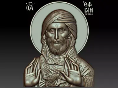 Saint Ephraim the Syrian 3D model