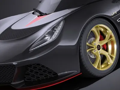 Lotus Exige LF1 2016 VRAY 3D model