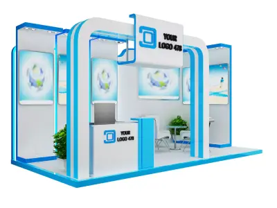 Booth Exhibition Stand a478e 3D model