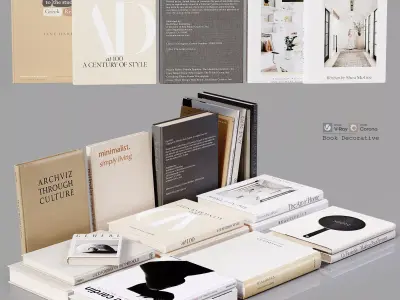 Book Decorative Low-poly 3D model