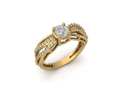 Rings for Women Womens Rings Stone Ring Ready STL 3DM Models  3D print model 20