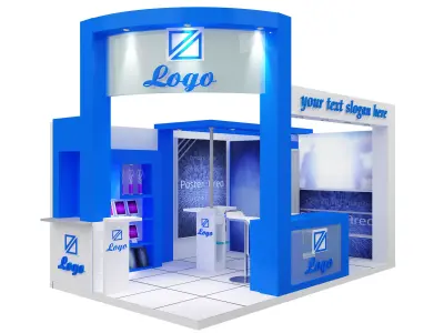 Booth Exhibition Stand a27 3D model