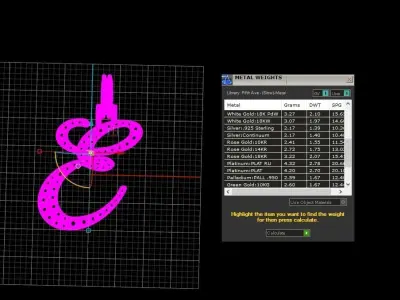 Initial Letter E Necklace Pendant Alphabet Pendant 3D print model