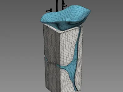 Maison Valentina Luxury Bathrooms Washbasin 3D model