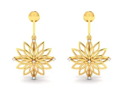 Diamond Earring 3D print model