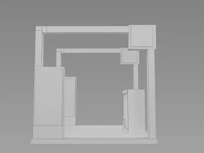 Booth Exhibition Stand a422a 3D model